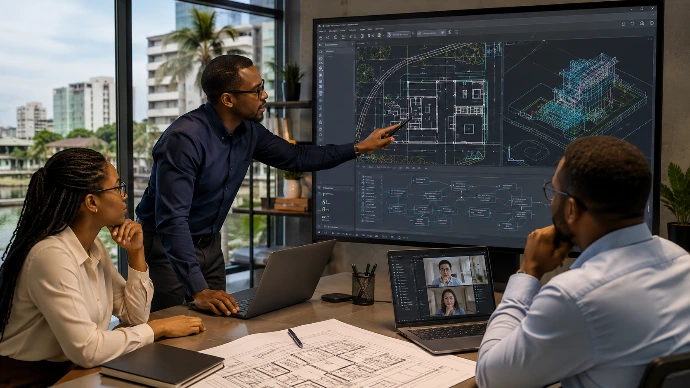 Démonstration technique AutoCAD lors d’un événement EDWGPROS